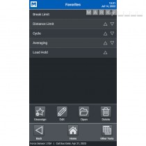 Rychlý přístup až k 10 oblíbeným testům